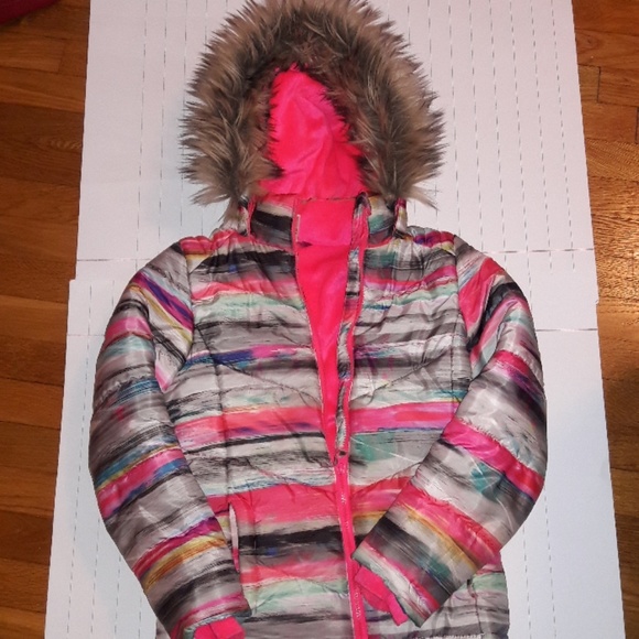 So Brand girl's parka puffer coat. Size 14 - Picture 3 of 8